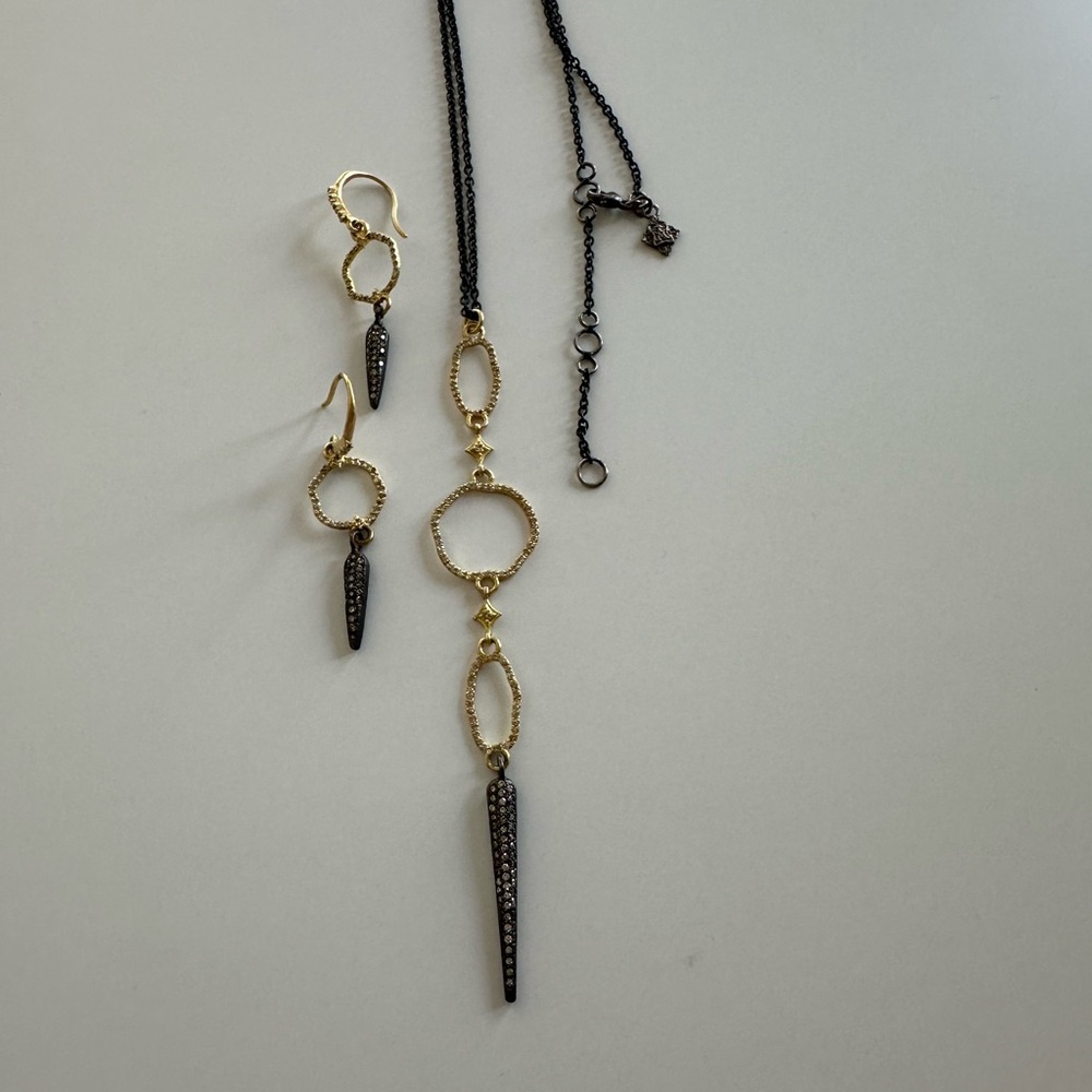 Armenta Old World Crivelli necklace and earrings set